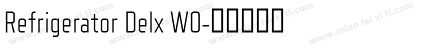 Refrigerator Delx W0字体转换